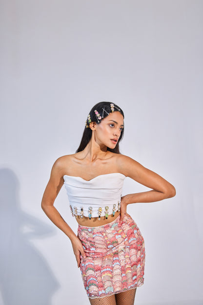 OPAL SEQUENCE MINI SKIRT